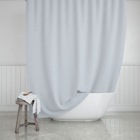 BATHROOM CURTAIN WATERPROOF POLYESTER 180x200cm GRAY