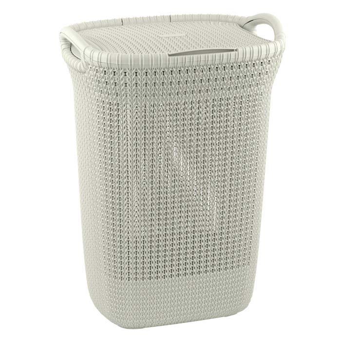 LAUNDRY BASKET CURVER KNIT 57 LT BEIGE