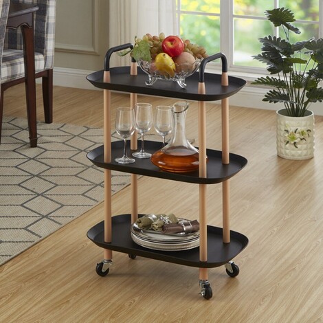 Troley furniture with 2 shelves