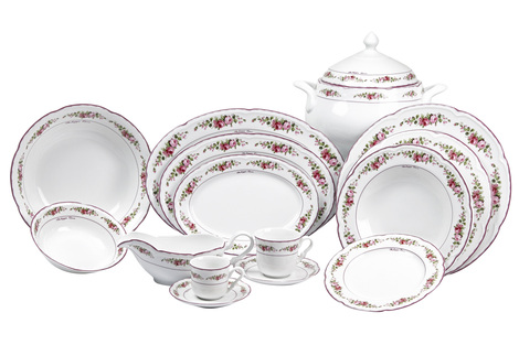 Dining set of 20 pieces of Romantica porcelain