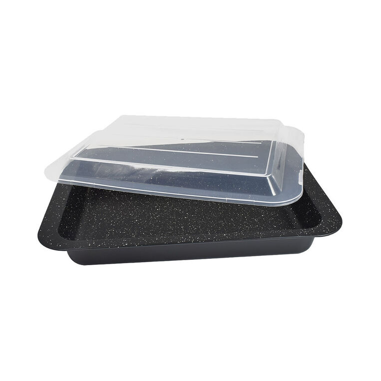 MAGMA NON-STAINLESS STEEL PAN 36.5X27X5CM WITH LID