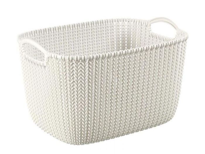 ORGANIZATION BASKET KNIT L 18LT BEIGE