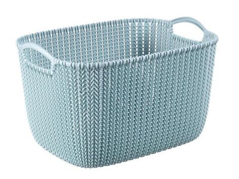 KNIT L 18LT ORGANIZATION BASKET BLUE