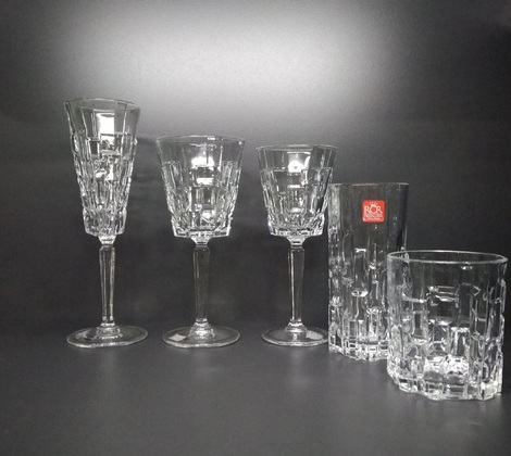 ETNA CRYSTAL WATER GLASS WITH FOOT