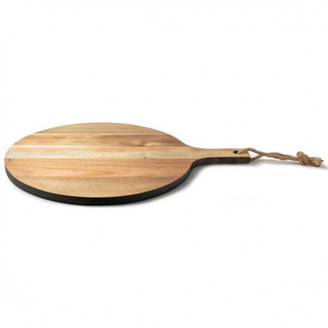 ACACIA SERVING DISC WITH HANDLE