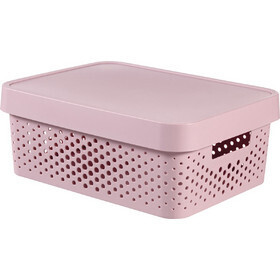 STORAGE BOX Infinity Dots 11lt PINK