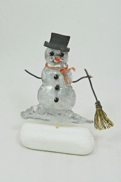 WHITE BROOM SNOWMAN