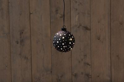 LED BALL WITH STARS BLACK