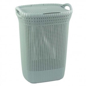 LAUNDRY BASKET CURVER KNIT 57 LT BLUE