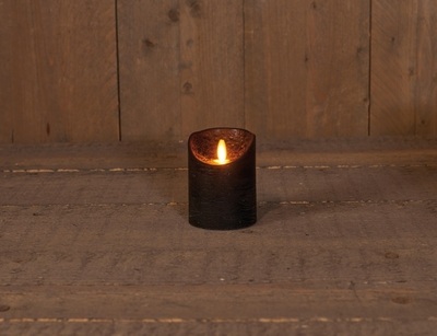 CANDLE BLACK MOVING BATTERY FLAME