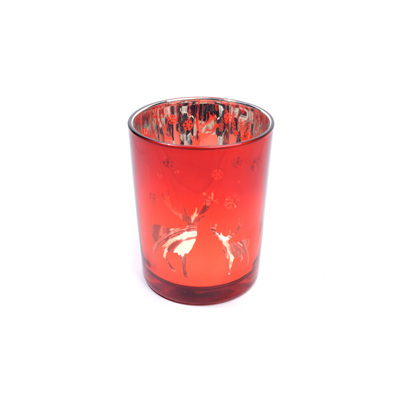 RED GLASS CANDLE