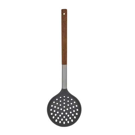 STONE NYLON DRILL SPOONS 34cm WITH WOODEN HANDLE
