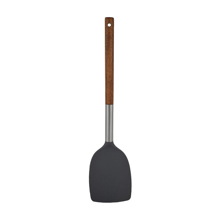 STONE NYLON SPATULUM 35cm WITH WOODEN HANDLE