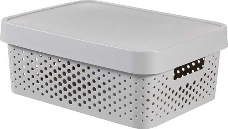 STORAGE BOX Infinity Dots 11lt GRAY